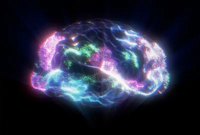 Illustration of brain activity Illustration of brain activity